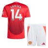 Camisola + Calções Manchester United Eriksen 14 Criança Equipamento 1ª 24/25